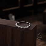Skinny CZ Constellation Gemstone Ring
