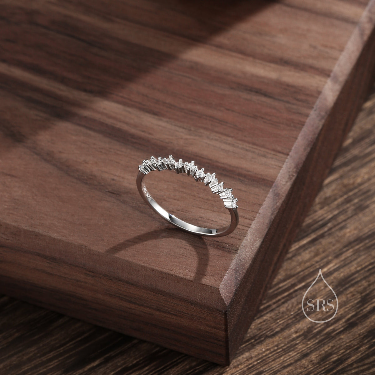 Skinny CZ Constellation Gemstone Ring