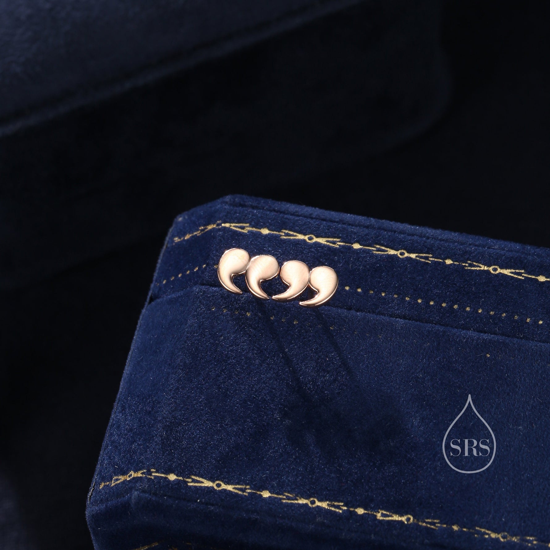 Quotation Marks Earrings in Sterling Silver, Silver or Gold or Rose Gold, Fun and Quirky Gift for a Book Lover