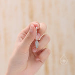 Delicate Feather Drop Stud Earrings in Sterling Silver, Silver or Gold or Rose Gold, Feather Dangle Earrings, Feather Threaders