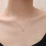 Extra Tiny North Star Pendant Necklace in Sterling Silver, Silver or Gold or Rose Gold, Starburst Necklace, Tiny Star Necklace
