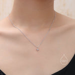 Tiny CZ North Star Pendant Necklace