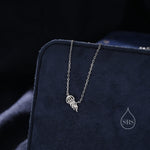 Jellyfish Pendant Necklace in Sterling Silver, Silver or Gold or Rose Gold, Jellyfish Necklace, Fish Necklace, Ocean Necklace