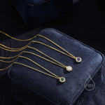 Emerald Green CZ Halo Flower Pendant Necklace in Sterling Silver, Silver or Gold, Sterling Silver CZ Halo Flower Necklace