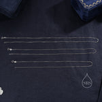 Minimalist Skinny Chain Choker Necklace in Sterling Silver, Available in Three Lengths, Silver or Gold, Skinny and Delicate Collar Necklace