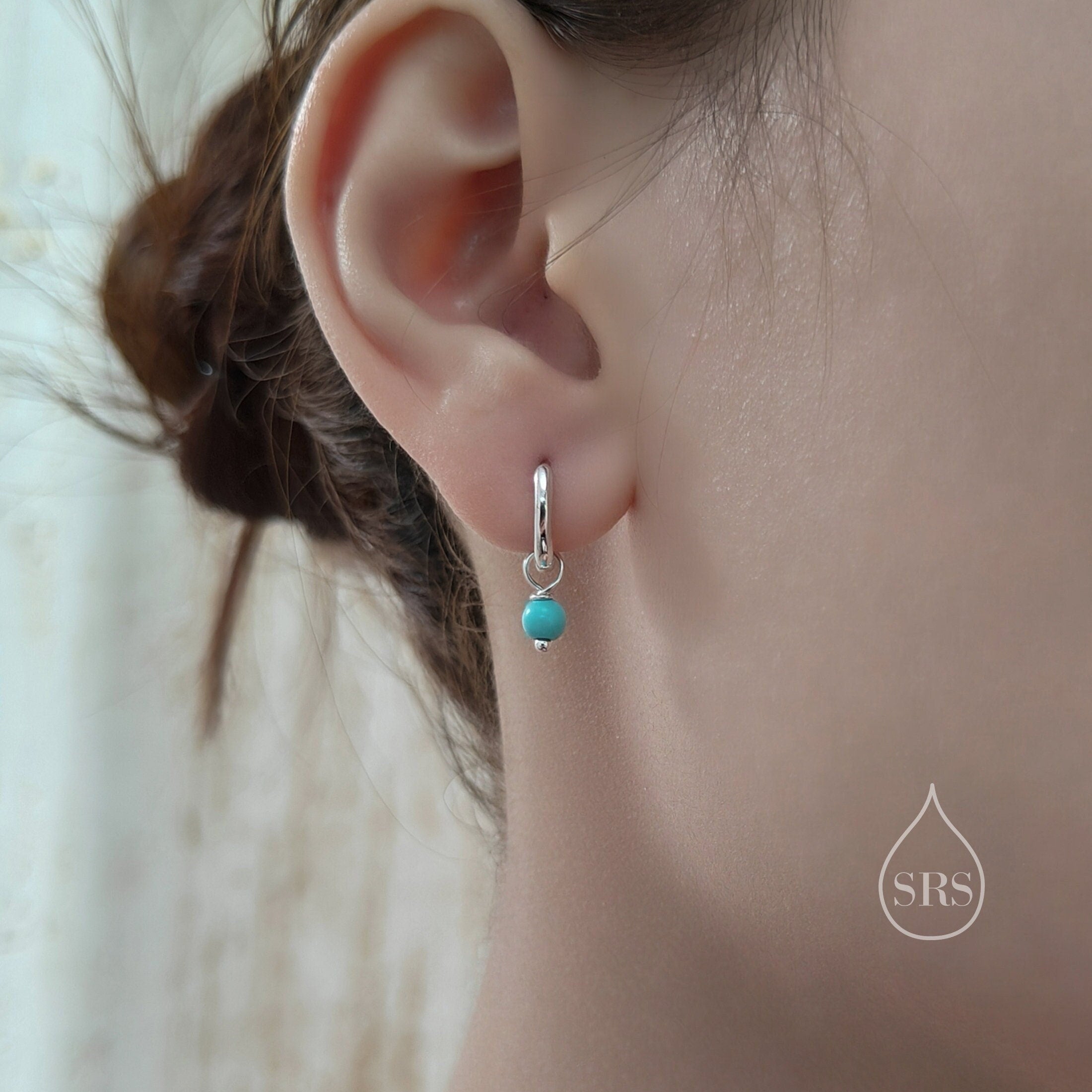 Light Blue Small Brushstroke Earrings - 3d Printed Nylon Jewelry Silver Contemporary Modern Wedding Summer Geometric Statement deals Unique Hoops