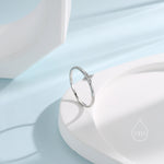 Clear CZ Hydrangea Flower Gemstone Ring