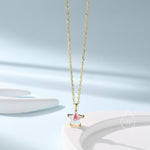 Sterling Silver Aurora AB CZ Star Pendant Necklace, Silver or Gold, Star Shape CZ Necklace, Colour Changing Star Necklace