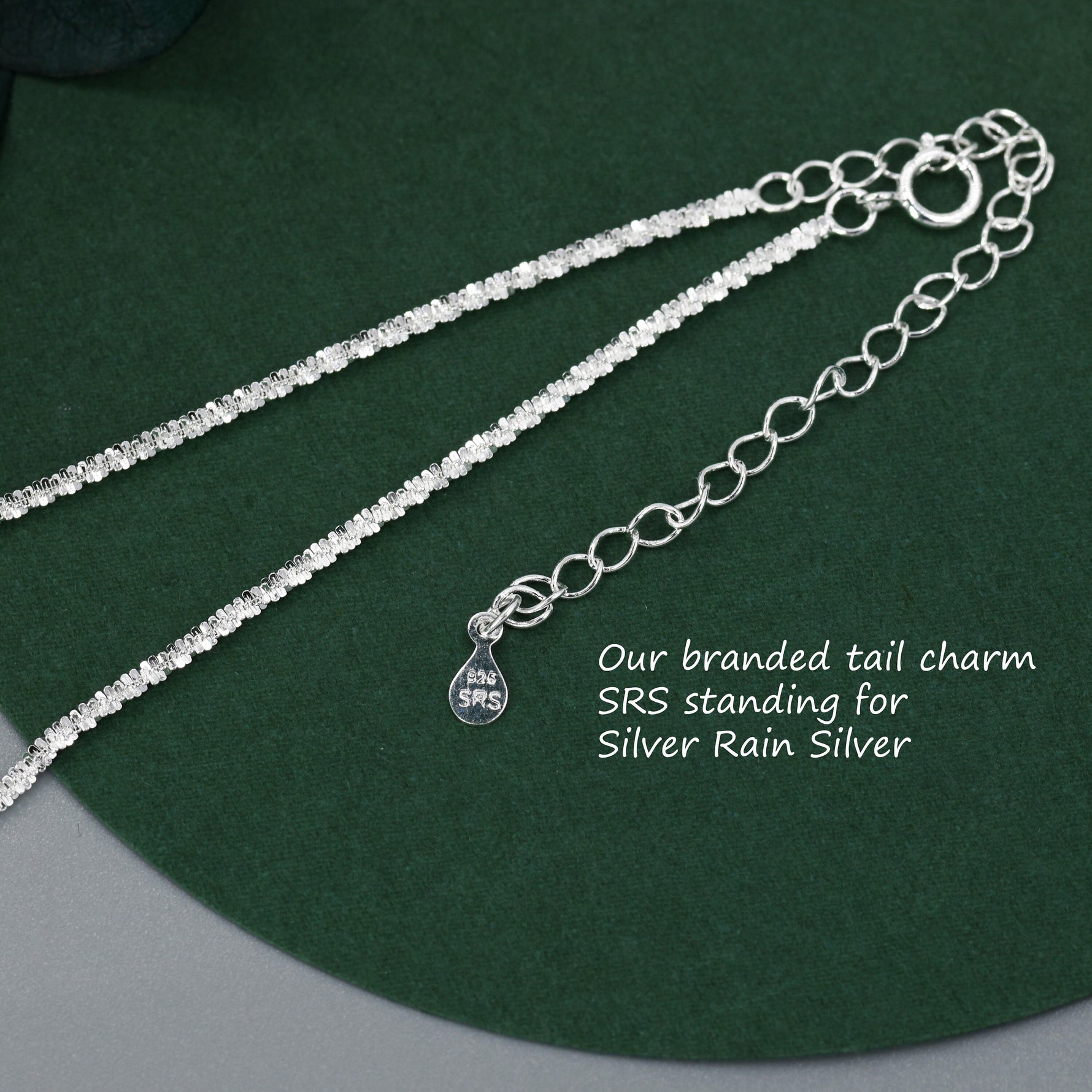 Sterling Silver Sparkle Chain Necklace, Margarita Chain Necklace or Bracelet, Various Length, Sparkly Chain Necklace, Sparkling Chain