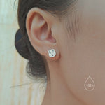 Sterling Silver Guinea Pig 18G Screw Back Stud Earrings