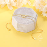 Double Layer Starburst & Constellation Charm Bracelet