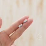Hippo Stud Earrings in Sterling Silver, Cute Baby Hippo Earrings, Nature Inspired Animal Earrings