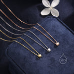 Extra Tiny Star Pendant Necklace in Sterling Silver, Silver or Gold or Rose Gold, Extra Small Star Necklace