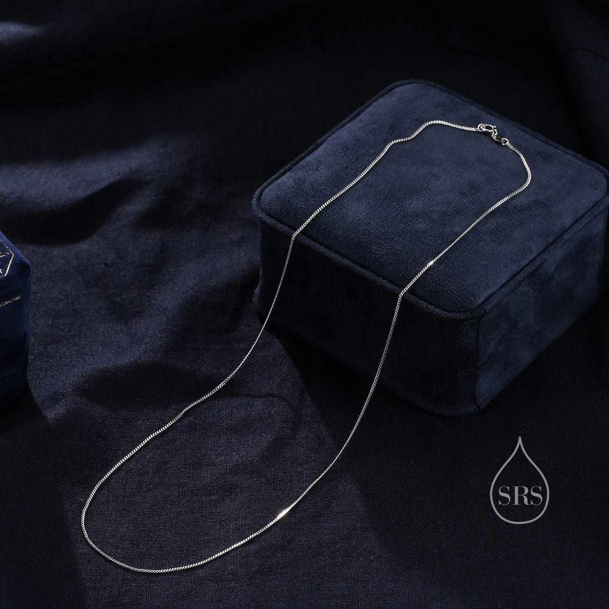 Minimalist Skinny Curb Chain Choker Necklace in Sterling Silver, Available in Three Lengths, Silver or Gold, Skinny and Delicate Necklace