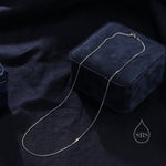 Minimalist Skinny Curb Chain Choker Necklace in Sterling Silver, Available in Three Lengths, Silver or Gold, Skinny and Delicate Necklace