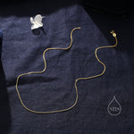 Minimalist Skinny Curb Chain Choker Necklace in Sterling Silver, Available in Three Lengths, Silver or Gold, Skinny and Delicate Necklace