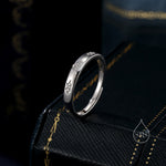 CZ Starburst Adjustable Ring