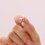 Sterling Silver Mismatched Shell Huggie Hoops, Silver, Gold or Rose Gold, Detachable Cute Asymmetric Shell Hoop Earrings,