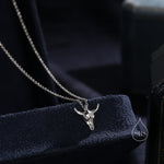 Bull Skull Pendant Necklace