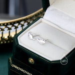 Manatee Stud Earrings in Sterling Silver, Nature Inspired Animal Earrings