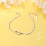 Double Layer Starburst & Constellation Charm Bracelet