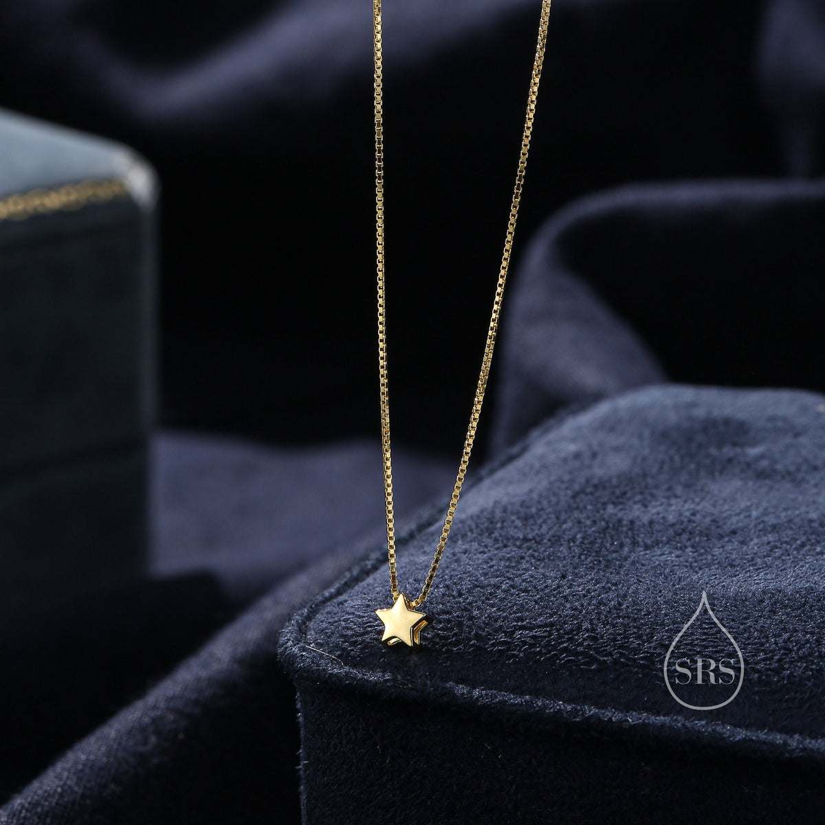 Extra Tiny Star Pendant Necklace in Sterling Silver, Silver or Gold or Rose Gold, Extra Small Star Necklace