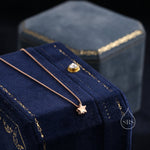 Extra Tiny Star Pendant Necklace in Sterling Silver, Silver or Gold or Rose Gold, Extra Small Star Necklace