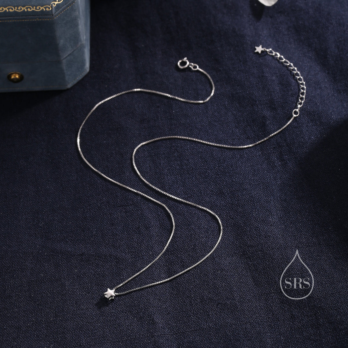 Extra Tiny Star Pendant Necklace in Sterling Silver, Silver or Gold or Rose Gold, Extra Small Star Necklace