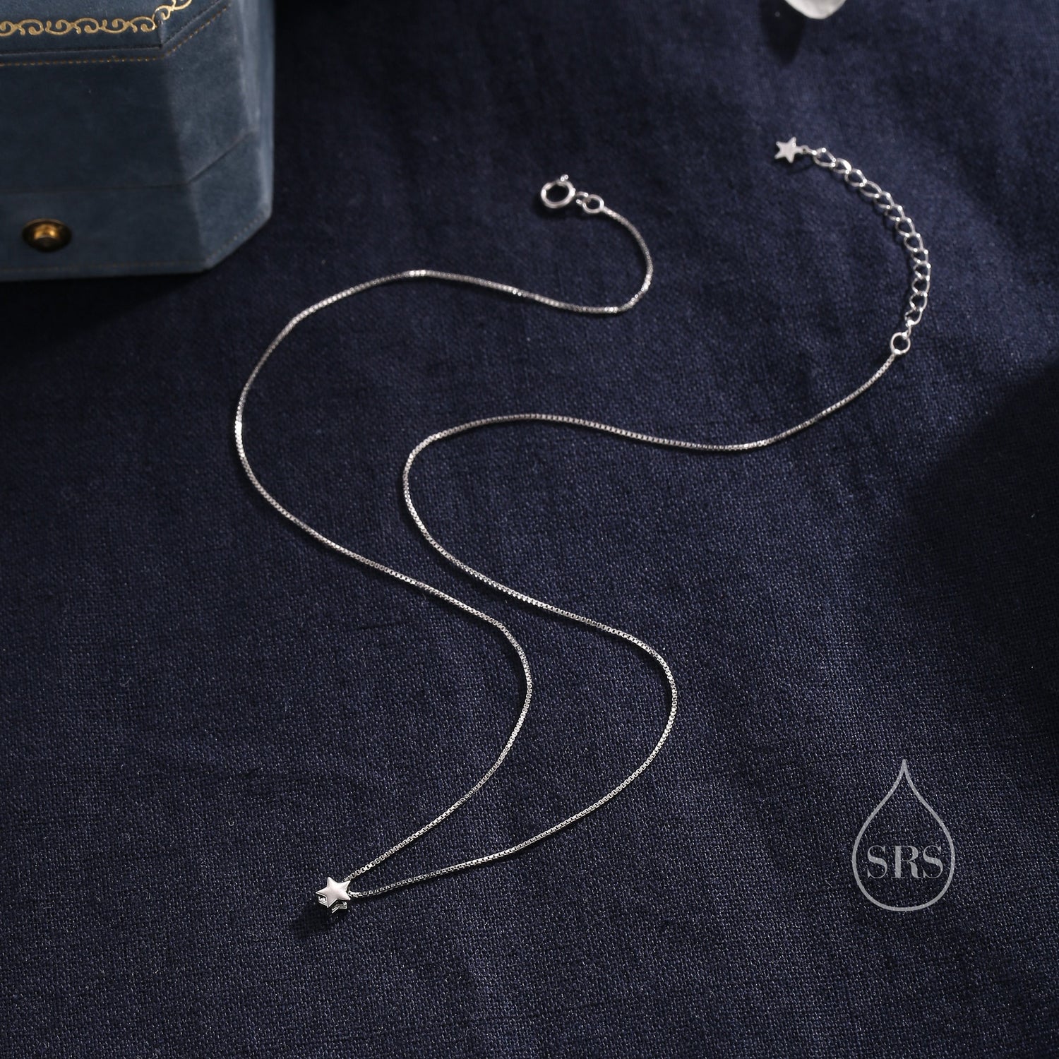 Extra Tiny Star Pendant Necklace in Sterling Silver, Silver or Gold or Rose Gold, Extra Small Star Necklace