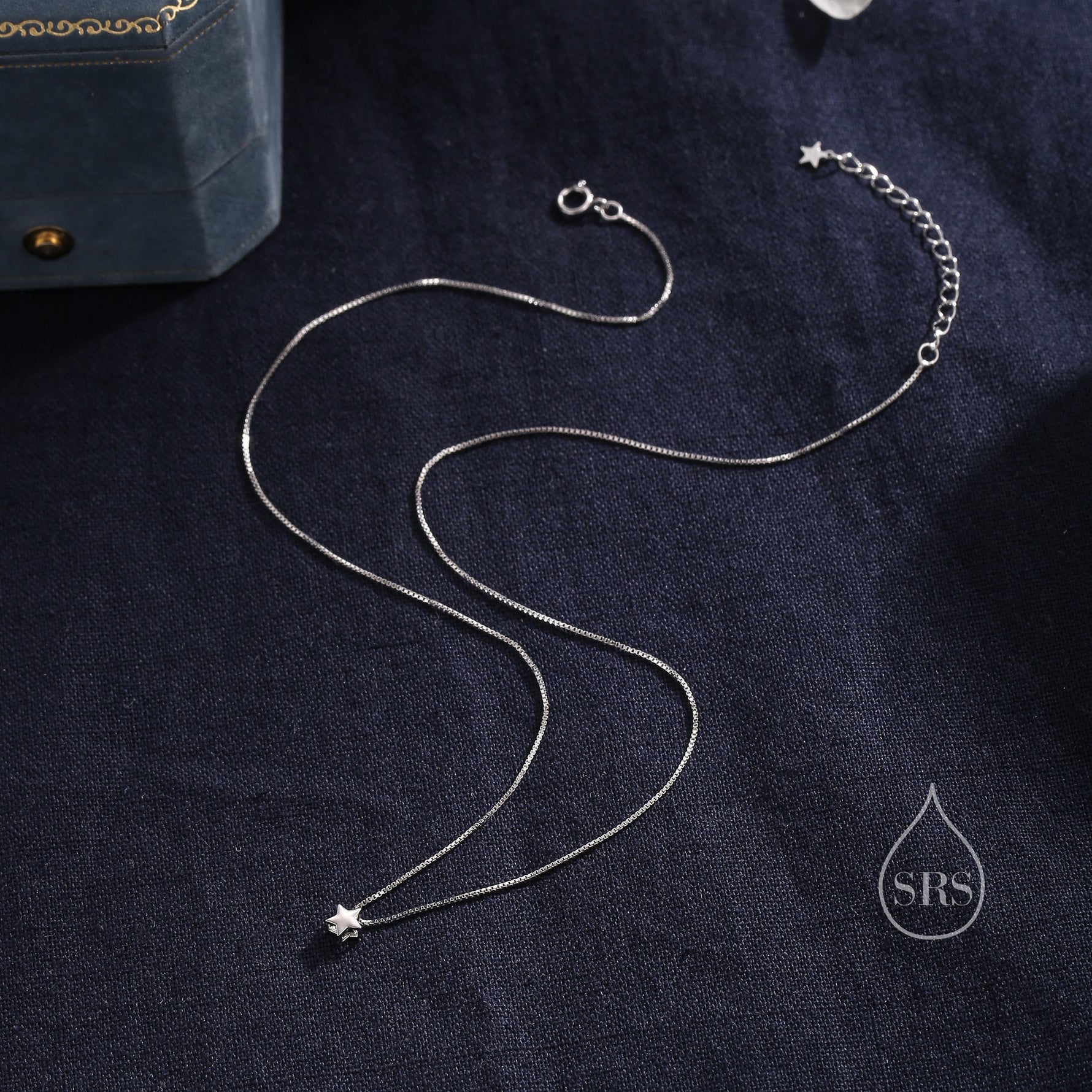 Extra Tiny Star Pendant Necklace in Sterling Silver, Silver or Gold or Rose Gold, Extra Small Star Necklace