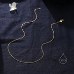 Skinny Curb Chain Necklace