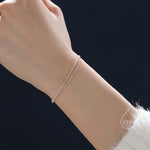 Double Layer Snake & Satellite Chain Bracelet