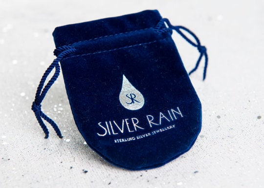 Blue Enamel Butterfly Pendant Necklace in Sterling Silver, Silver Butterfly Necklace, Animal Jewellery by Silver Rain Silver