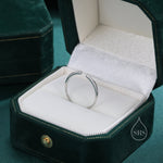 CZ Open Ring in Sterling Silver, Silver or Gold, Adjustable, Minimalist CZ Stacking Ring CZ Ring