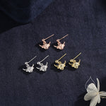 Dangling Highland Cow Drop Stud Earrings in Sterling Silver, Silver or Gold or Rose Gold, Highland Cow Earrings, Cow Hook Earrings, Scottish
