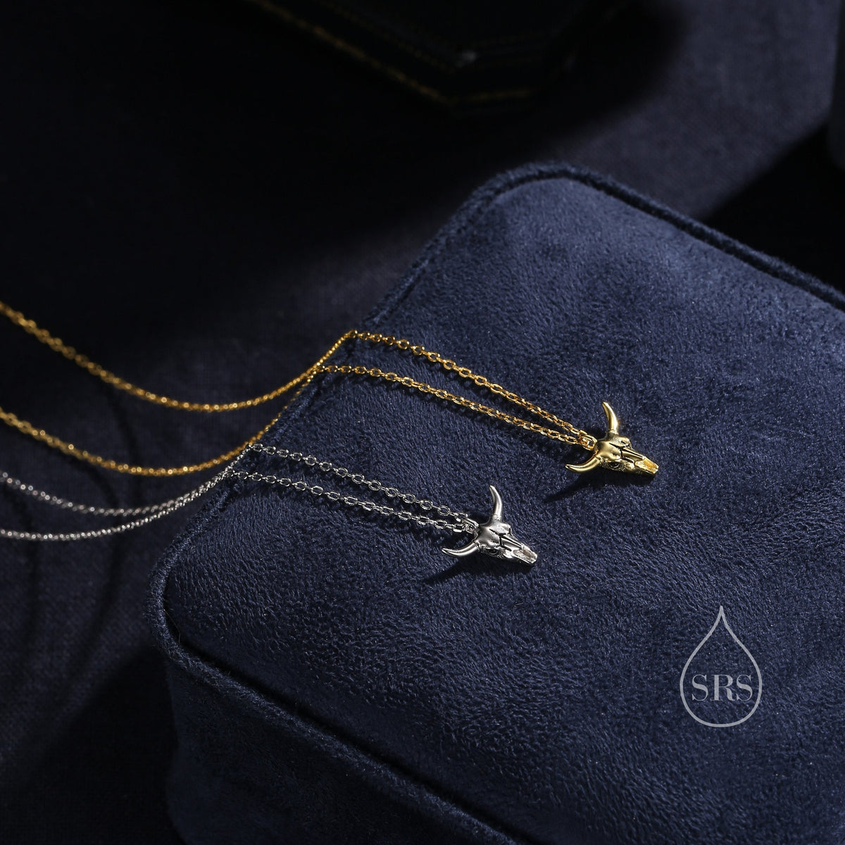 Bull Skull Pendant Necklace