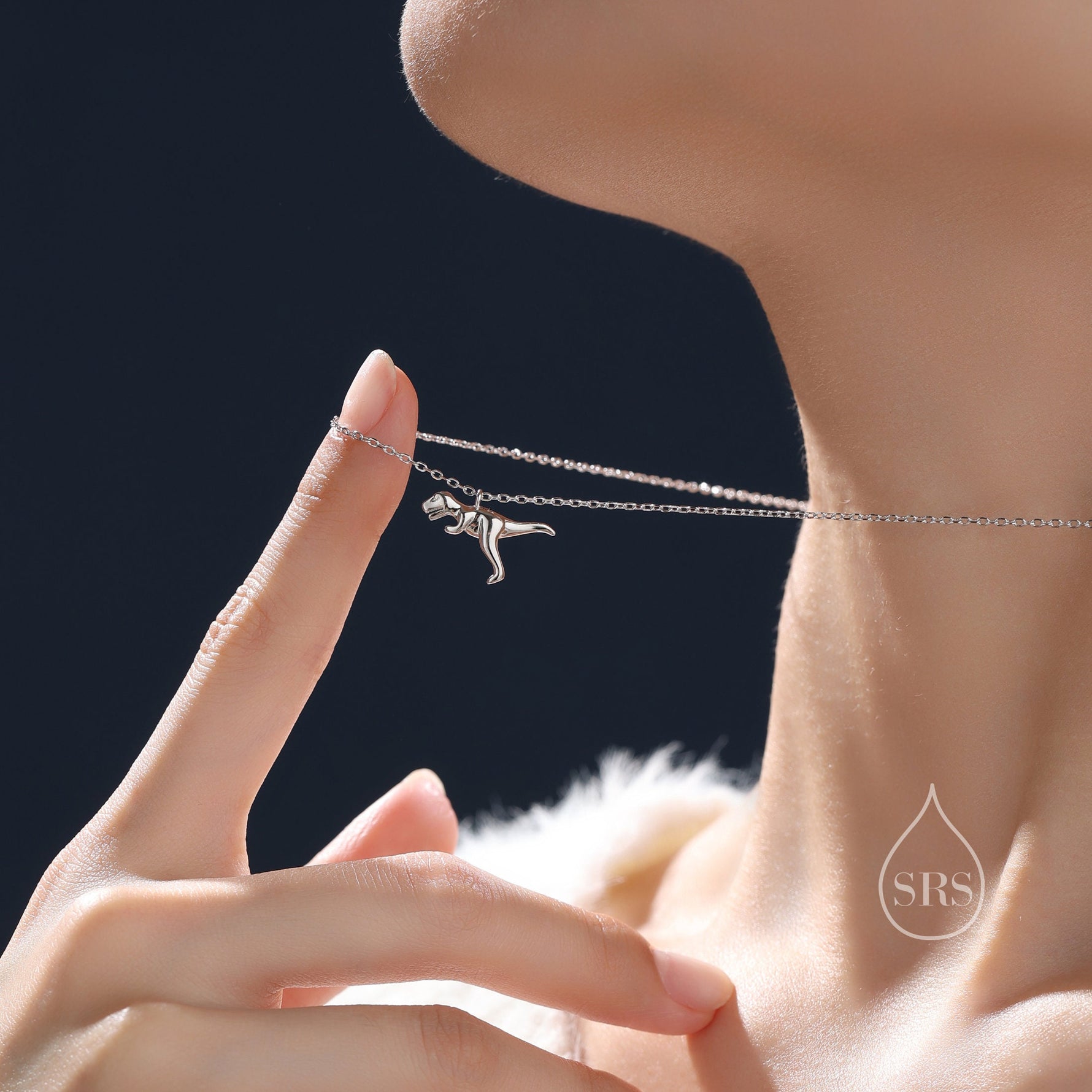 T-Rex Dinosaur Pendant Necklace