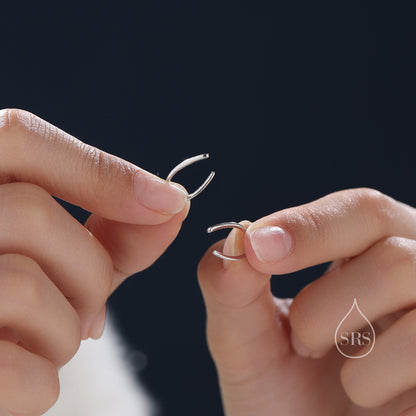 Minimalist Bar Crawler Earrings in Sterling Silver, Silver or Gold or Rose Gold, Minimalist Geometric Earrings, Wave Ear Climbers