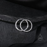Minimalist Organic Textured Stacking Ring