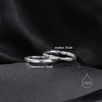 Minimalist Organic Textured Stacking Ring