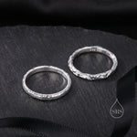 Minimalist Organic Textured Stacking Ring