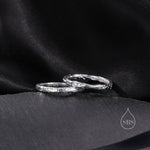 Organic Shape Minimalist Ring in Sterling Silver, Hammered Ring, Molten Shape Ring, US Size 5-8