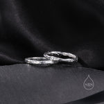 Minimalist Organic Textured Stacking Ring