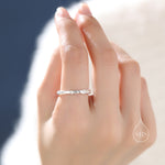 Minimalist Organic Textured Stacking Ring