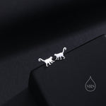 Monkey Stud Earrings in Sterling Silver, Silver or Gold, Nature Inspired Animal Design