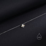 Dainty Planet Pendant Necklace in Sterling Silver, Saturn Necklace, Small Planet Necklace, Space Pendant
