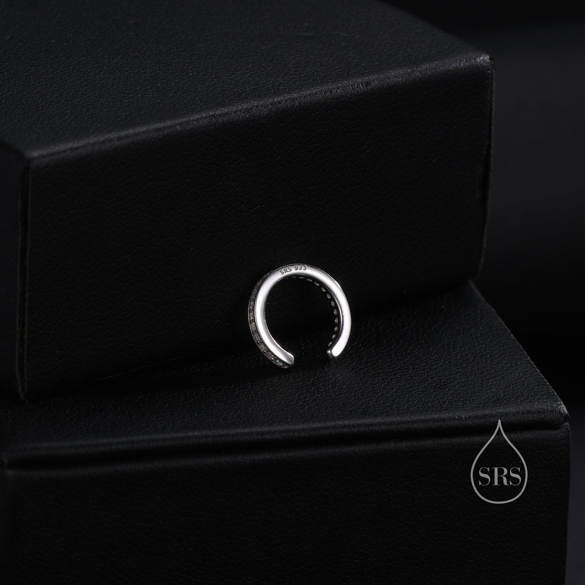 CZ Ear Cuff in Sterling Silver, Silver or Gold, Simple Piercing Free Earrings, Minimalist Ear Cuff, Diamond CZ Ear Cuff