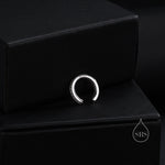 CZ Ear Cuff in Sterling Silver, Silver or Gold, Simple Piercing Free Earrings, Minimalist Ear Cuff, Diamond CZ Ear Cuff