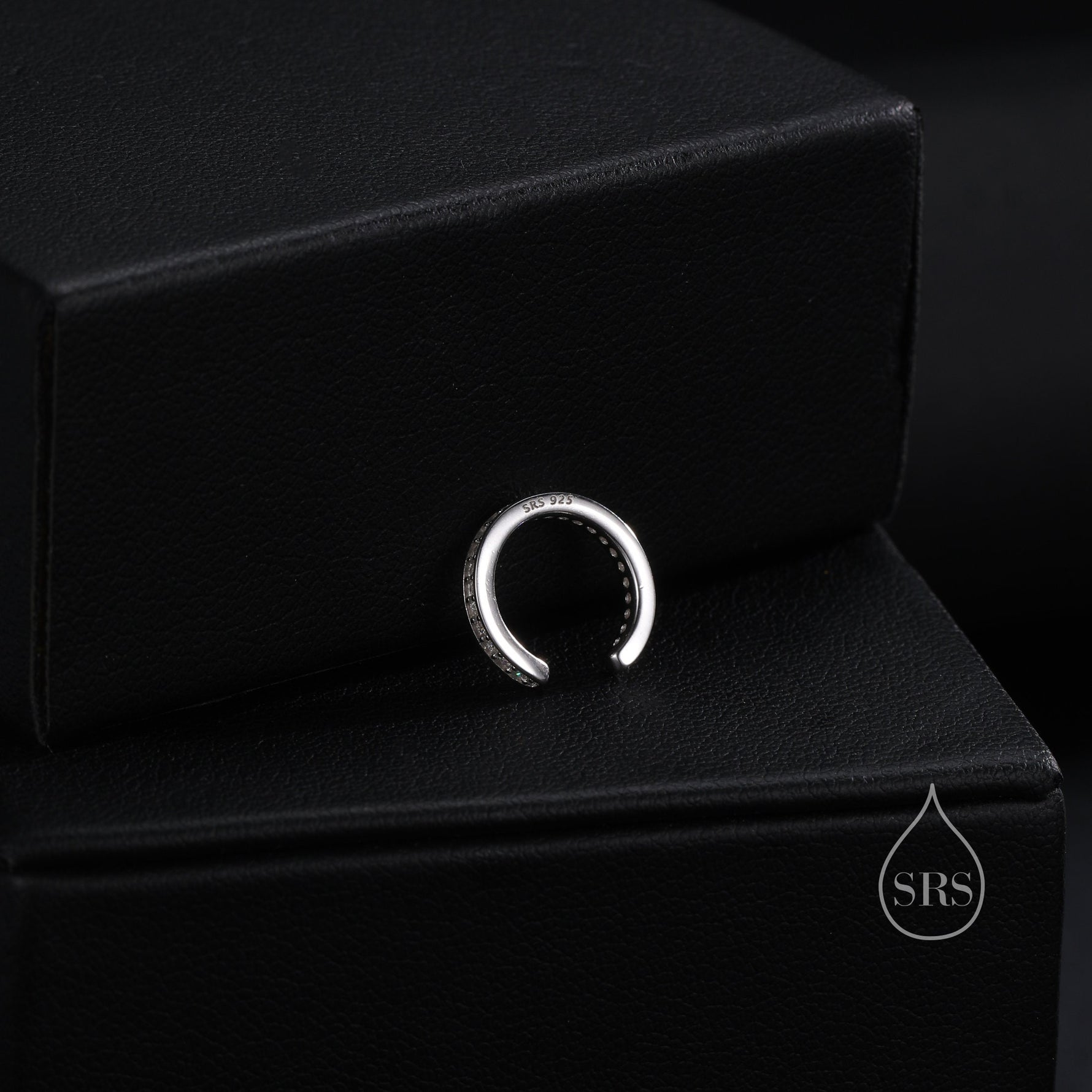 CZ Ear Cuff in Sterling Silver, Silver or Gold, Simple Piercing Free Earrings, Minimalist Ear Cuff, Diamond CZ Ear Cuff