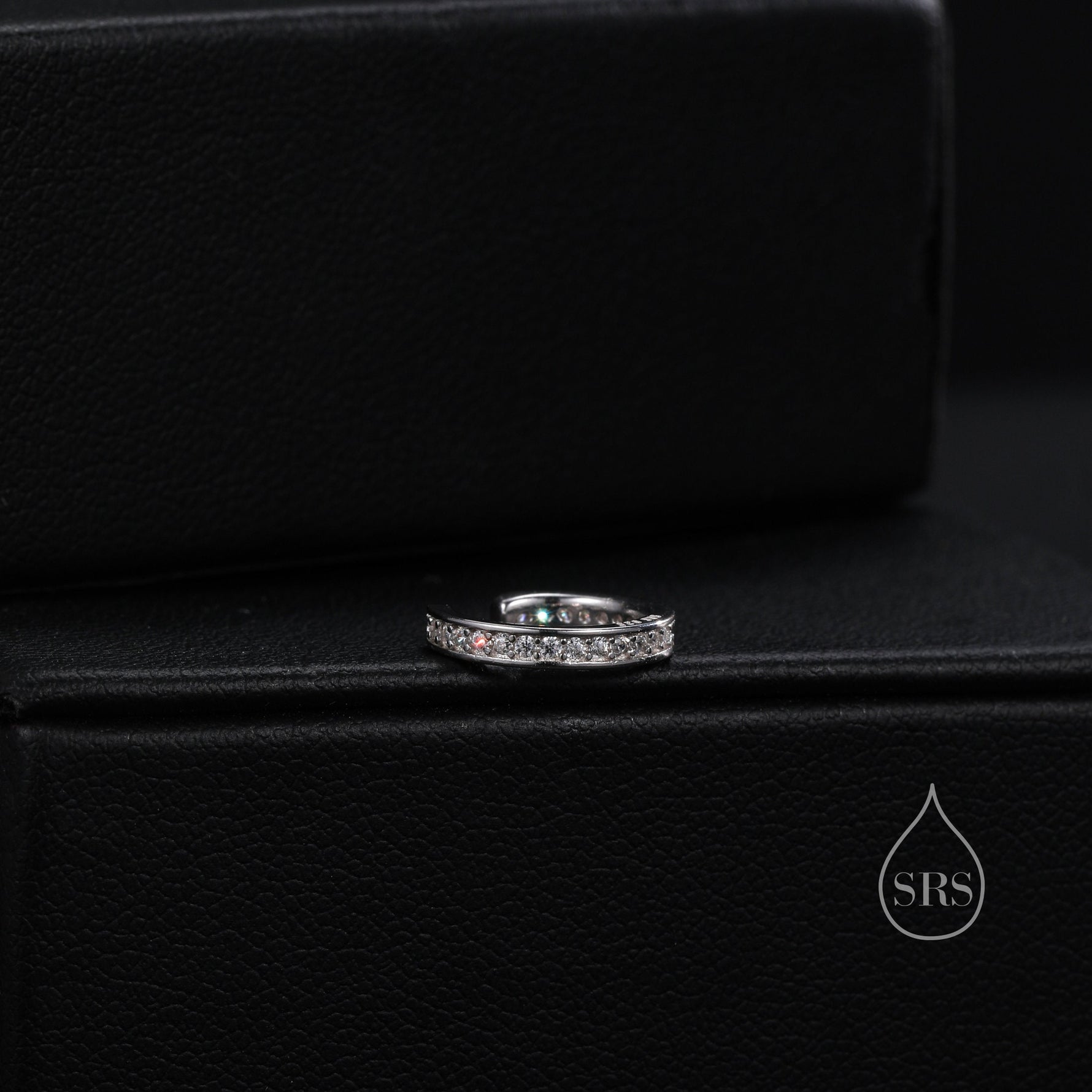 CZ Ear Cuff in Sterling Silver, Silver or Gold, Simple Piercing Free Earrings, Minimalist Ear Cuff, Diamond CZ Ear Cuff